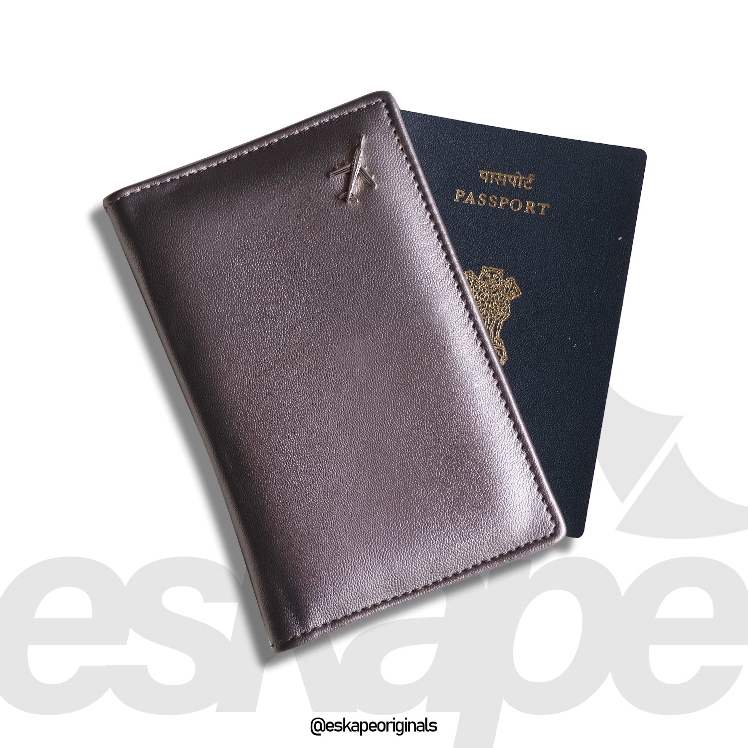 Shiny Metallic Travel Wallet