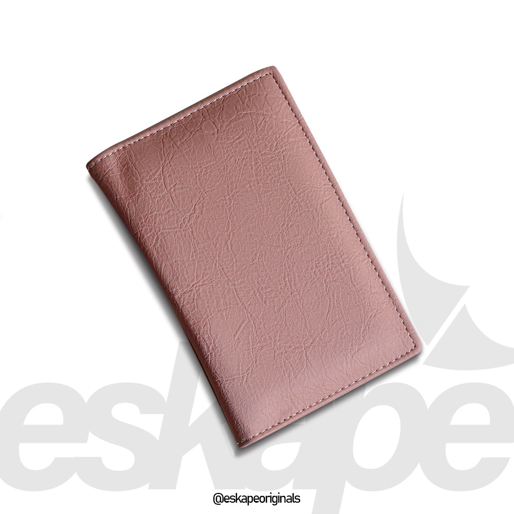 Pink Velvet Vegan leather Travel Wallet