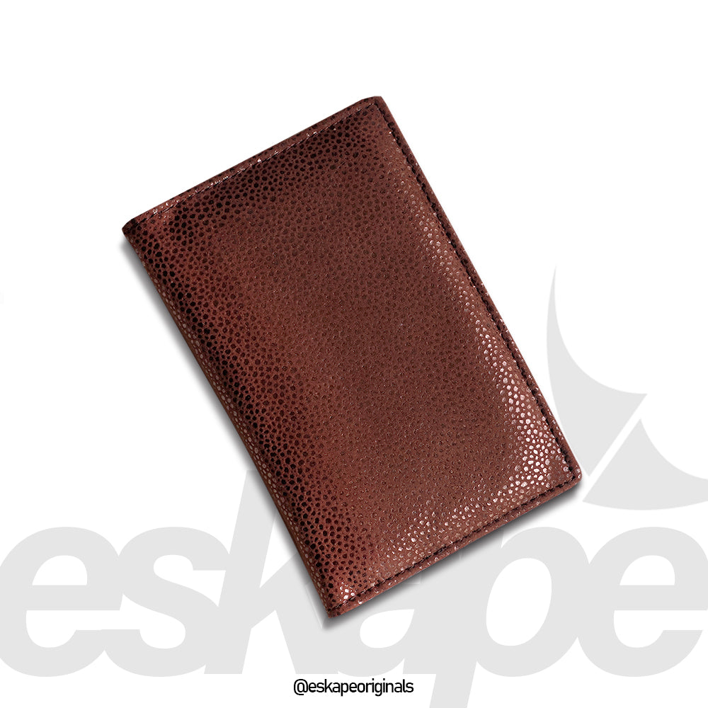 Rich brown travel wallet