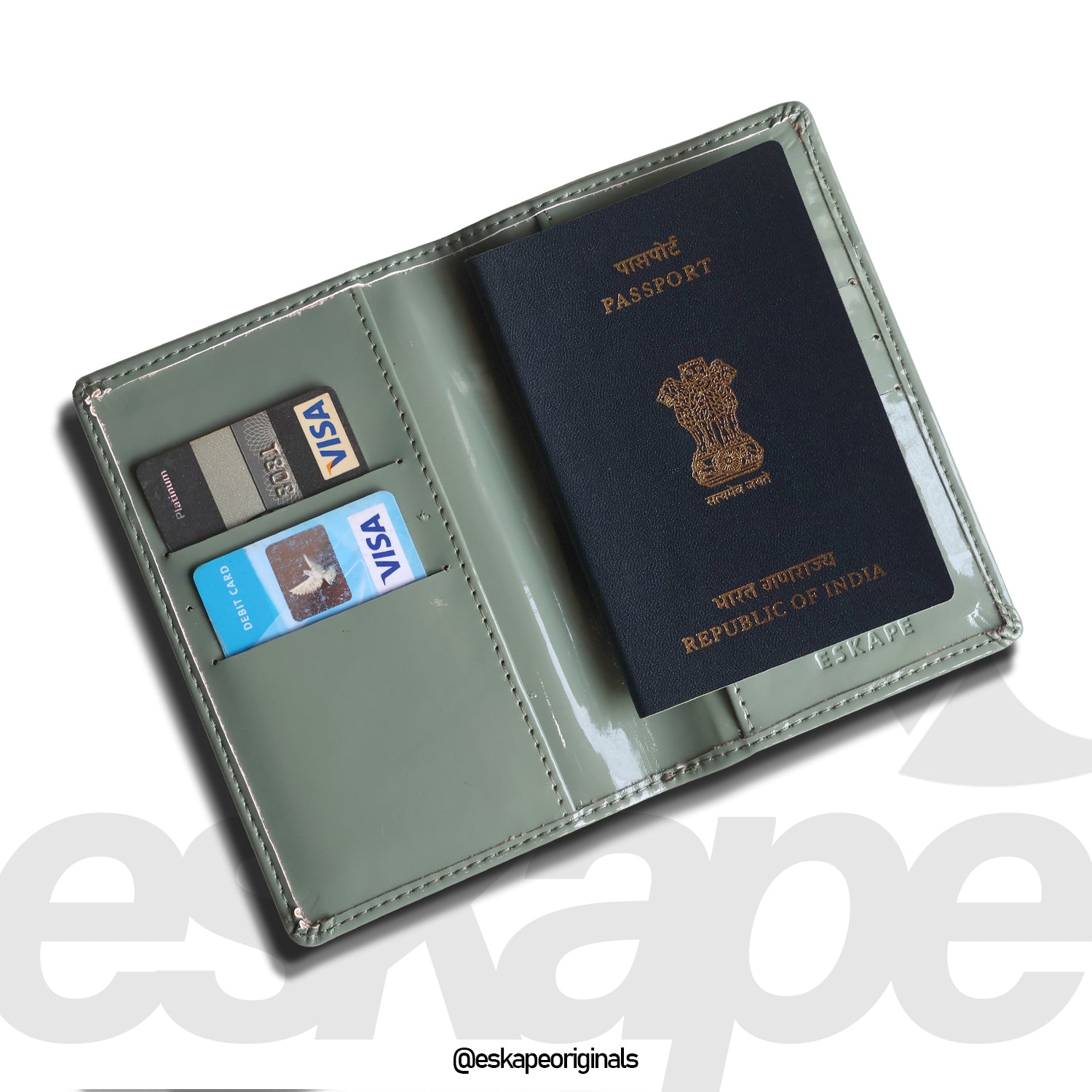 Gloss Aqua Green Travel Wallet