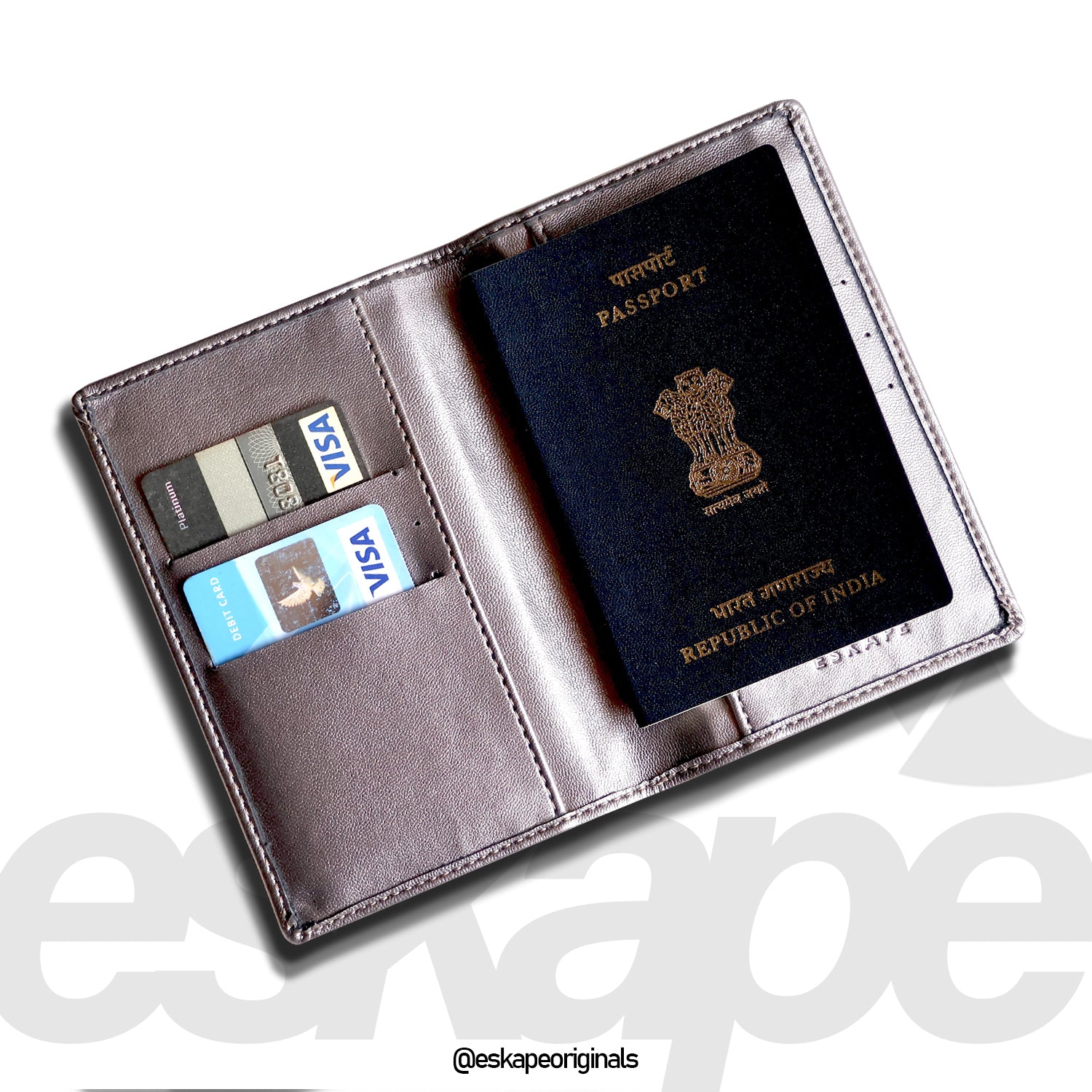 Shiny Metallic Travel Wallet